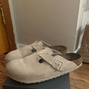 Antique white Boston Birkenstock